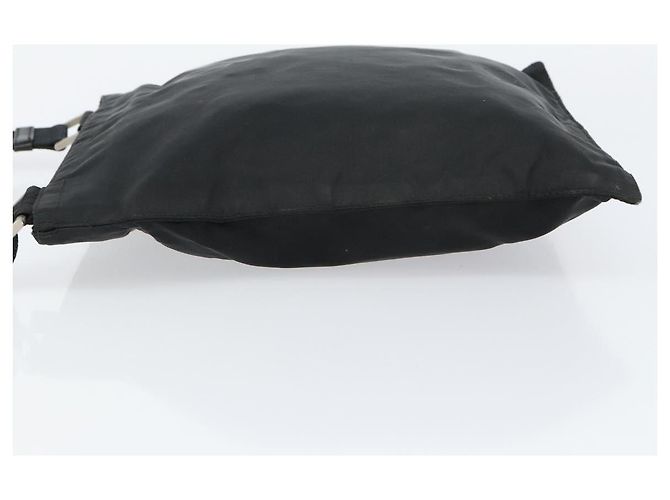 PRADA Borsa a mano in nylon nero argento autentica 153120 - vista 5