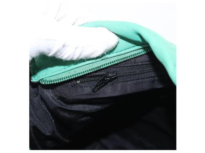 Bolso de Hombro de Cuero Verde LOEWE Auth mr1587 - vista 19