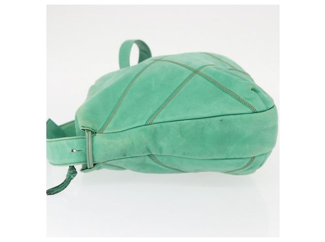 Bolso de Hombro de Cuero Verde LOEWE Auth mr1587 - vista 4
