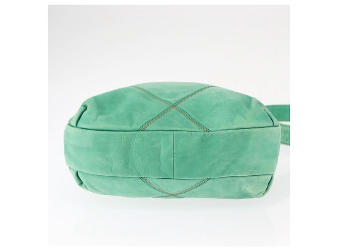 Bolso de Hombro de Cuero Verde LOEWE Auth mr1587 - vista 5