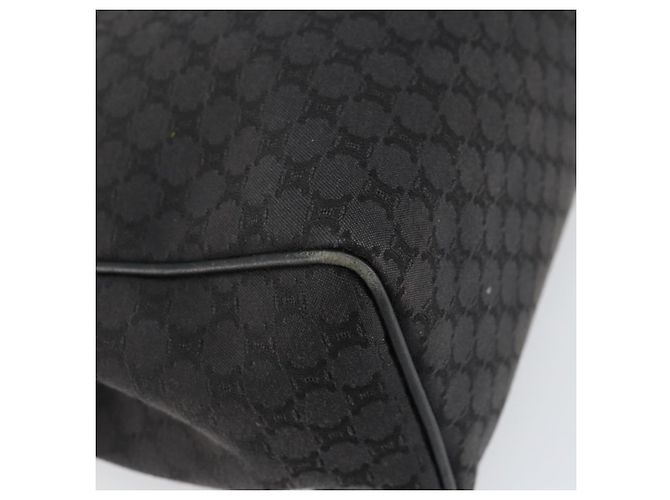 Céline Borsa a mano in tela Macadam CELINE Nero Argento Auth ep11378 - vista 14