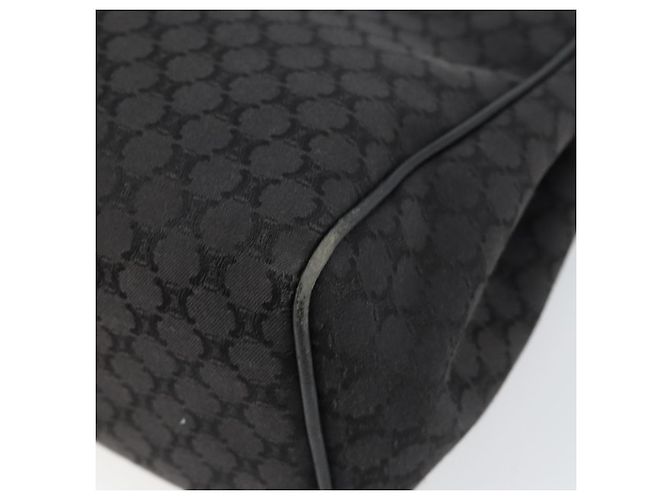 Céline Borsa a mano in tela Macadam CELINE Nero Argento Auth ep11378 - vista 15