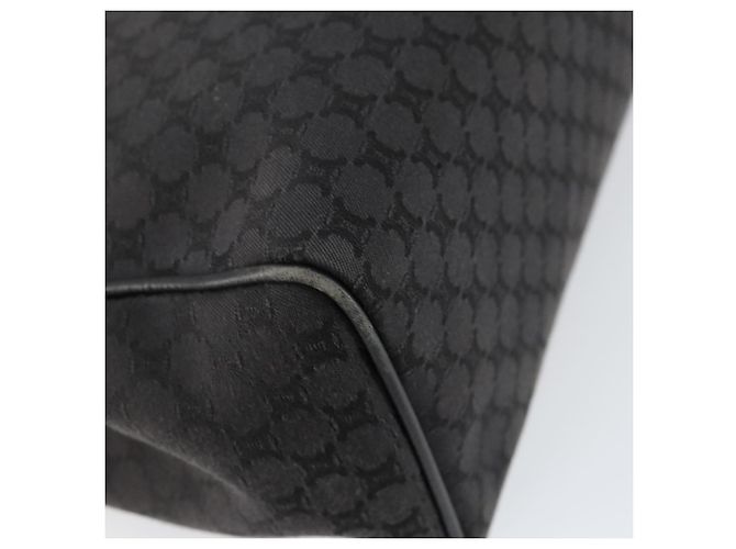 Céline Borsa a mano in tela Macadam CELINE Nero Argento Auth ep11378 - vista 16
