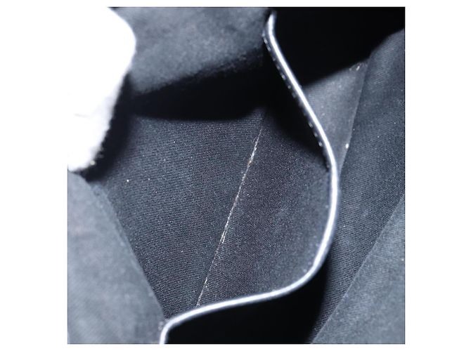 Céline Borsa a mano in tela Macadam CELINE Nero Argento Auth ep11378 - vista 21