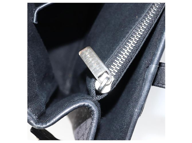 Céline Borsa a mano in tela Macadam CELINE Nero Argento Auth ep11378 - vista 22