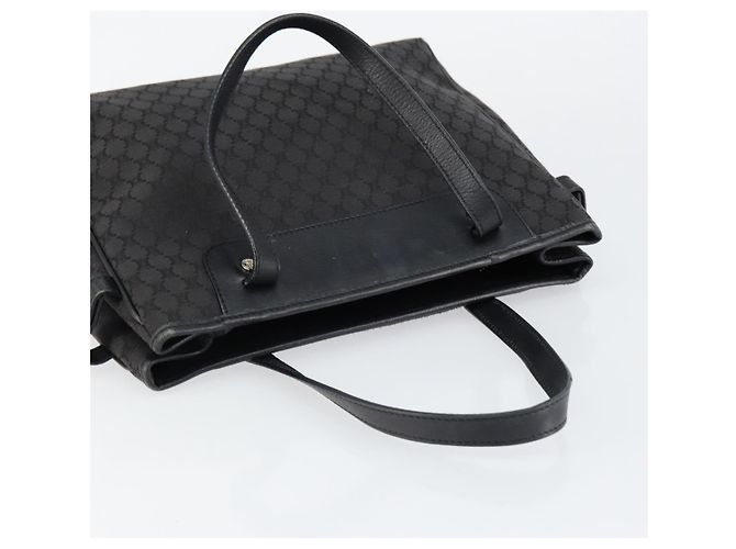 Céline Borsa a mano in tela Macadam CELINE Nero Argento Auth ep11378 - vista 6
