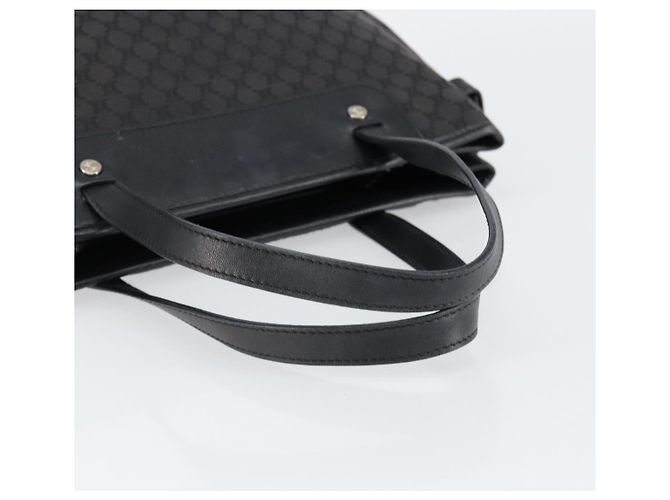 Céline Borsa a mano in tela Macadam CELINE Nero Argento Auth ep11378 - vista 7