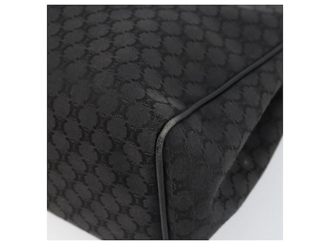Céline Borsa a mano in tela Macadam CELINE Nero Argento Auth ep11378 - vista 9