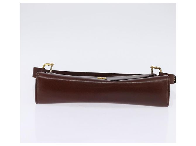 Borsa a Spalla Christian Dior in Pelle Marrone Oro Auth bs30166 D'oro - vista 5