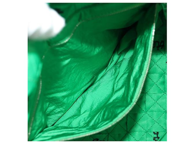 Autre Marque BOTTEGA VENETA Borsa a Mano in Tela 2 in 1 Verde Nero Argento Auth mr1618M - vista 27