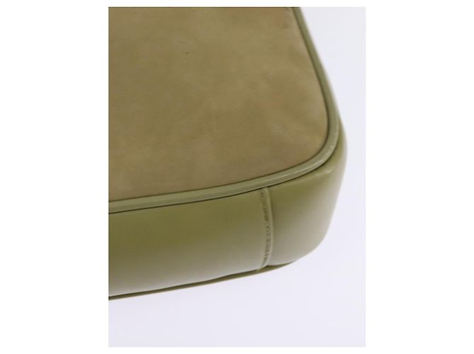 Borsa a Spalla GUCCI in Pelle Scamosciata Verde Oro Auth BA7108 D'oro - vista 16