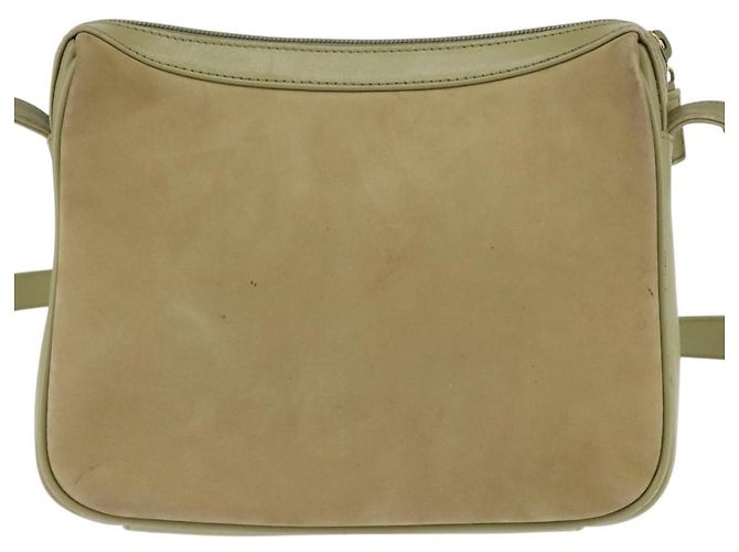 Borsa a Spalla GUCCI in Pelle Scamosciata Verde Oro Auth BA7108 D'oro - vista 2