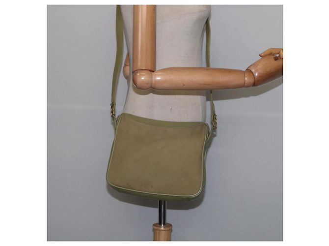 Borsa a Spalla GUCCI in Pelle Scamosciata Verde Oro Auth BA7108 D'oro - vista 20