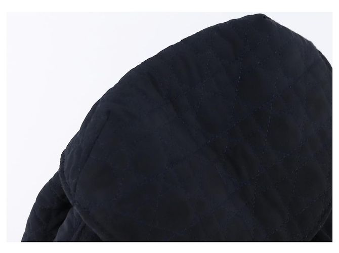 Zaino Canage in nylon blu navy e oro Auth 146576 di Christian Dior D'oro - vista 6
