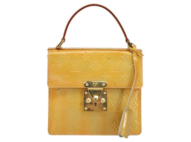 LOUIS VUITTON Borsa a mano Spring street Monogram Vernis Grigio M91029 LV Auth 155494 - vista 2