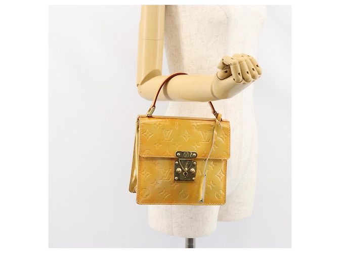 LOUIS VUITTON Borsa a mano Spring street Monogram Vernis Grigio M91029 LV Auth 155494 - vista 23