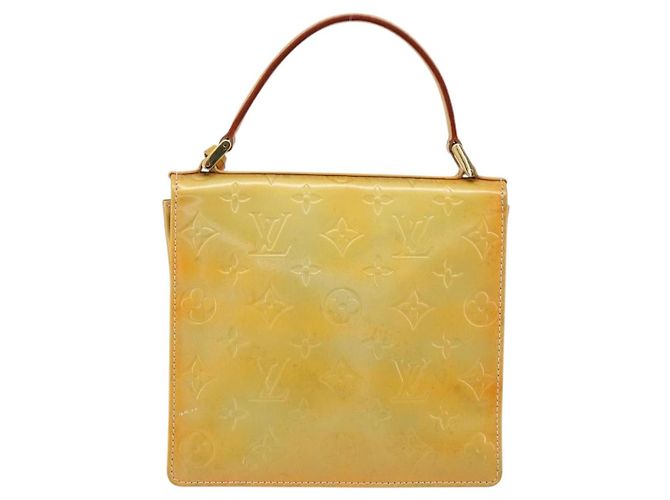 LOUIS VUITTON Borsa a mano Spring street Monogram Vernis Grigio M91029 LV Auth 155494 - vista 3