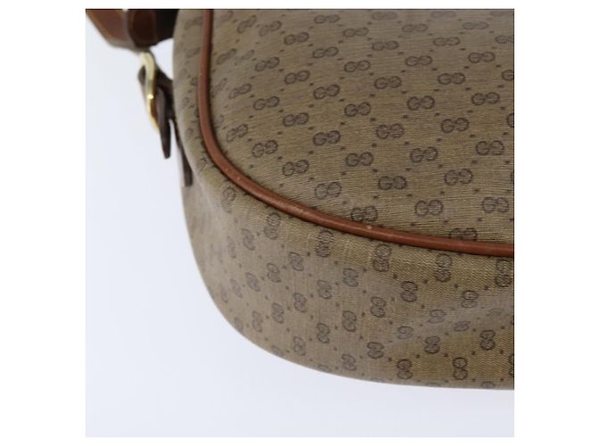 Gucci Bolso de Hombro Micro GG Supreme PVC Beige Dorado 001 984 4001 Auth SW1700 - vista 15