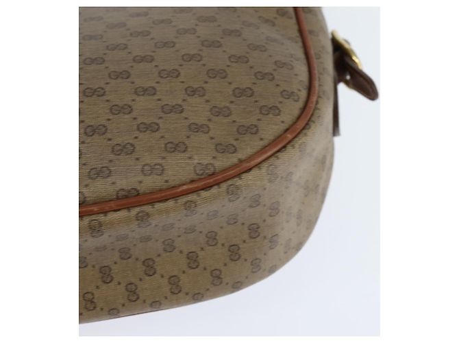 Gucci Bolso de Hombro Micro GG Supreme PVC Beige Dorado 001 984 4001 Auth SW1700 - vista 16