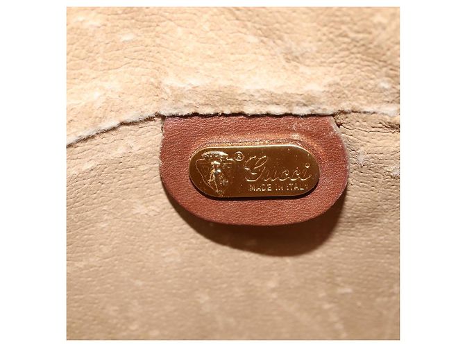 Gucci Bolso de Hombro Micro GG Supreme PVC Beige Dorado 001 984 4001 Auth SW1700 - vista 17