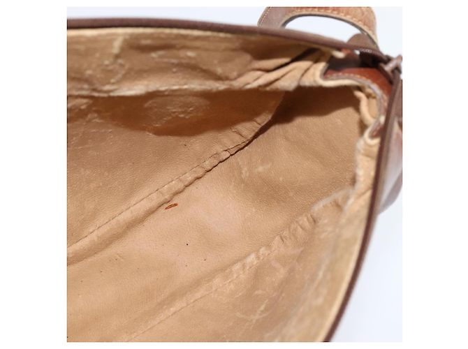 Gucci Bolso de Hombro Micro GG Supreme PVC Beige Dorado 001 984 4001 Auth SW1700 - vista 18