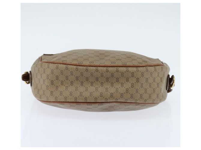 Gucci Bolso de Hombro Micro GG Supreme PVC Beige Dorado 001 984 4001 Auth SW1700 - vista 5