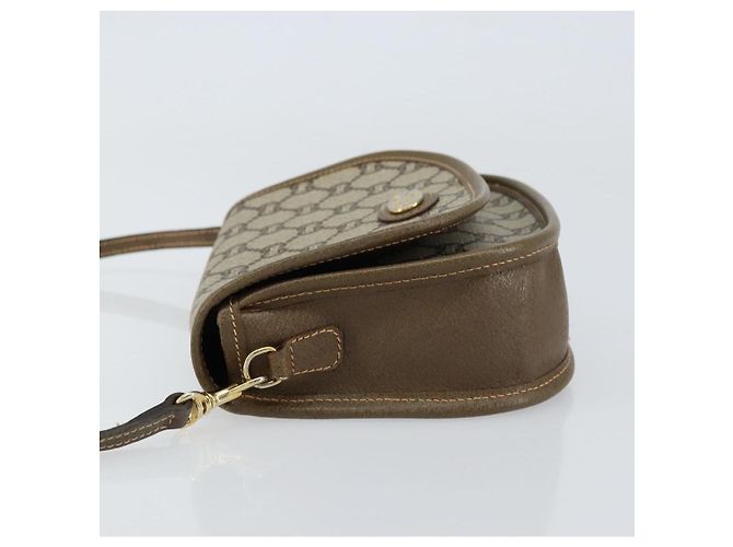Borsa a Spalla GUCCI GG Plus Supreme PVC Beige Oro Auth ka473 D'oro - vista 5