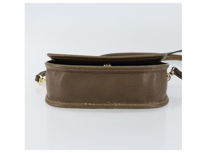Borsa a Spalla GUCCI GG Plus Supreme PVC Beige Oro Auth ka473 D'oro - vista 9