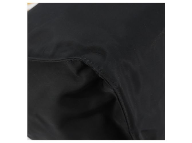 PRADA Borsa a mano in nylon nero e oro Auth yk19626 D'oro - vista 15