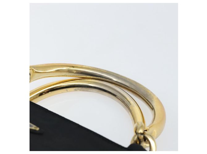 PRADA Borsa a mano in nylon nero e oro Auth yk19626 D'oro - vista 8