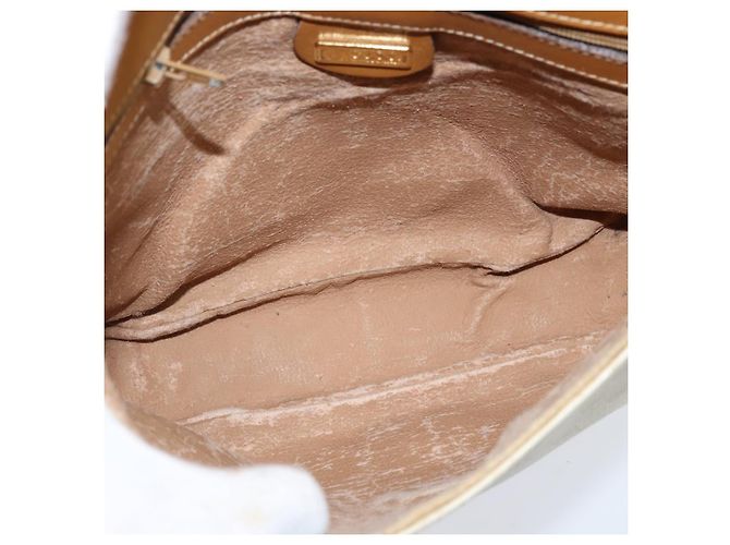 Sac Sherry Line en PVC Beige Micro GG Supreme Web de GUCCI 001 115 0914 Auth ar13755 Doré - vue 10