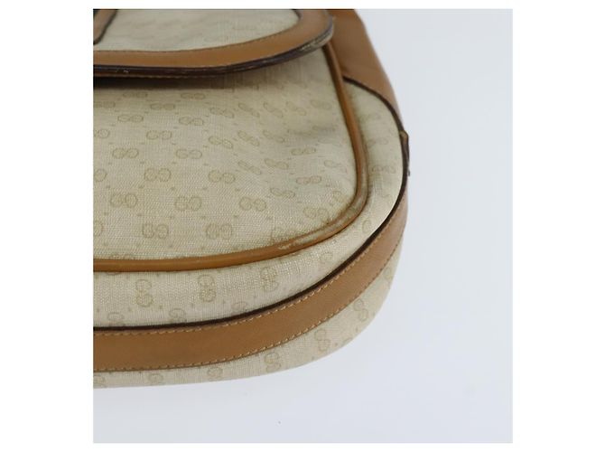 Sac Sherry Line en PVC Beige Micro GG Supreme Web de GUCCI 001 115 0914 Auth ar13755 Doré - vue 15
