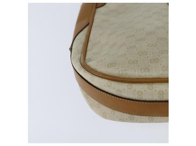 Sac Sherry Line en PVC Beige Micro GG Supreme Web de GUCCI 001 115 0914 Auth ar13755 Doré - vue 16