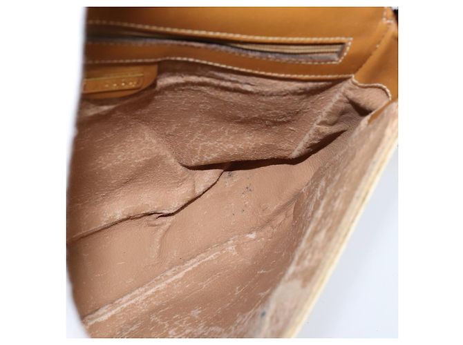 Sac Sherry Line en PVC Beige Micro GG Supreme Web de GUCCI 001 115 0914 Auth ar13755 Doré - vue 20