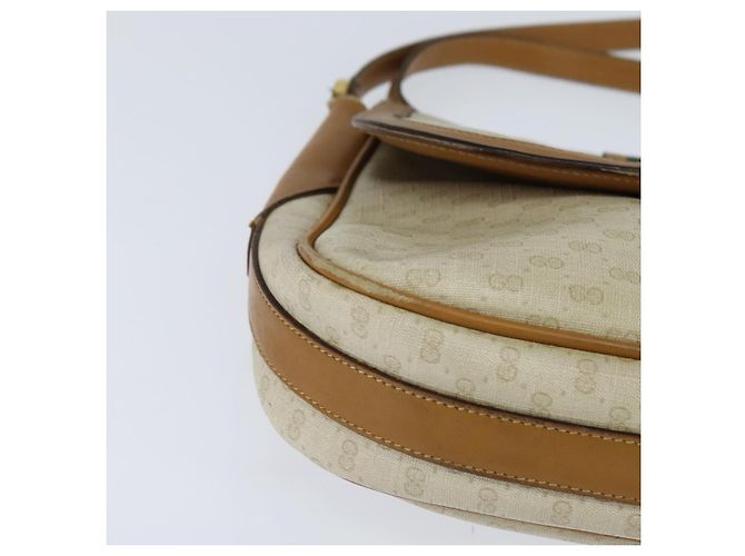 Sac Sherry Line en PVC Beige Micro GG Supreme Web de GUCCI 001 115 0914 Auth ar13755 Doré - vue 8