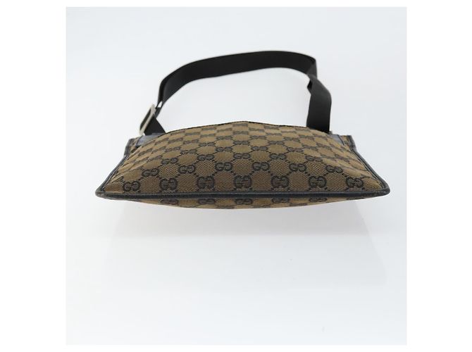 Borsa a spalla in tela GG Gucci marrone 019 0348 Auth ep11399 - vista 5
