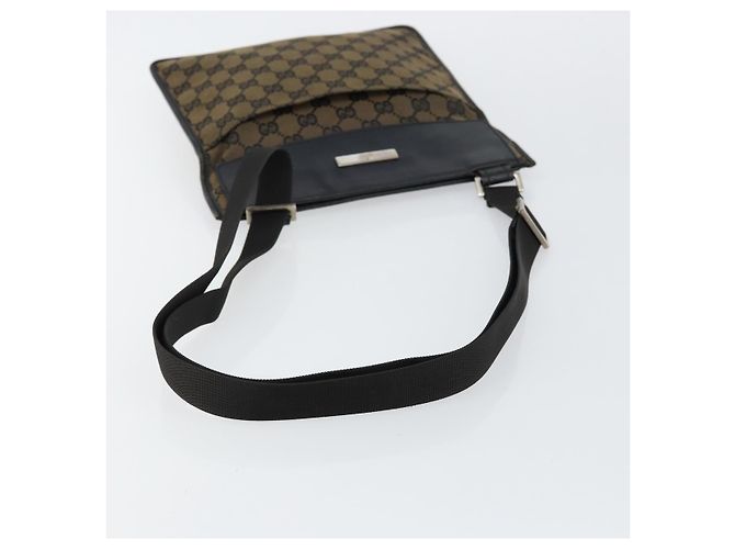 Borsa a spalla in tela GG Gucci marrone 019 0348 Auth ep11399 - vista 7