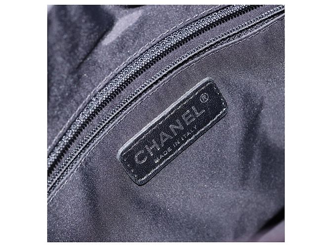CHANEL Paris Biarritz Tote Tasche Beschichtete Leinwand Dunkelbraun Silber CC Auth bs29897 - Ansicht 20