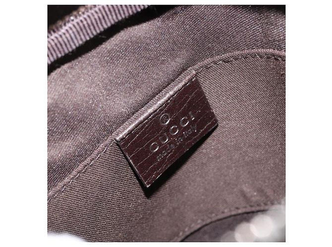 Borsa a Spalla GG Supreme in PVC Beige e Argento di GUCCI 122754 Auth yk19762 - vista 18