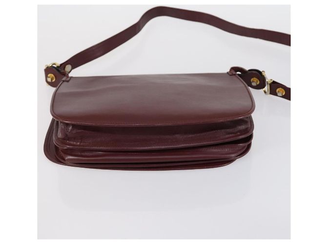 Cartier Borsa a spalla Must Line in pelle 2 pezzi Bordeaux Auth bs31277 Bordò - vista 15