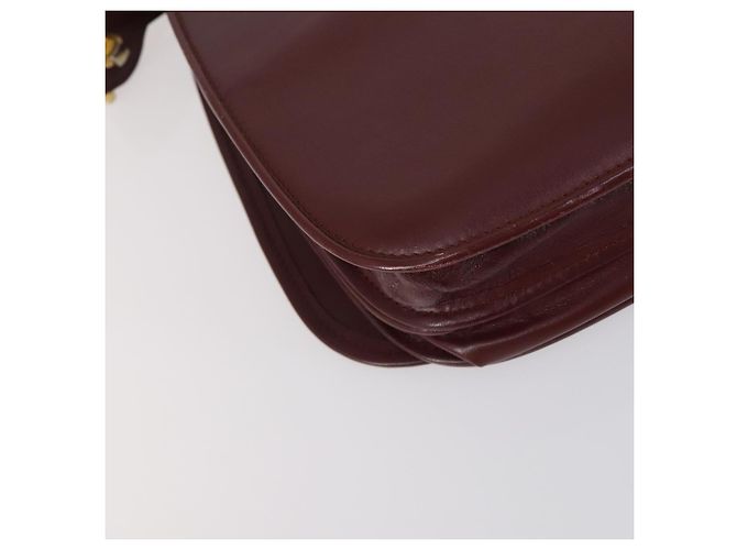 Cartier Borsa a spalla Must Line in pelle 2 pezzi Bordeaux Auth bs31277 Bordò - vista 16