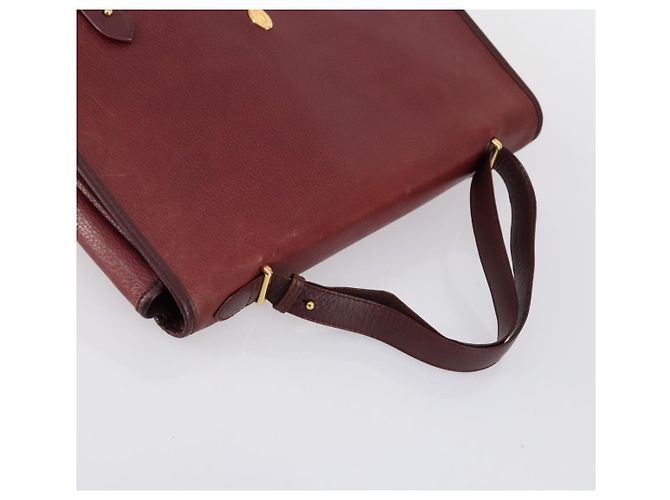 Cartier Borsa a spalla Must Line in pelle 2 pezzi Bordeaux Auth bs31277 Bordò - vista 5