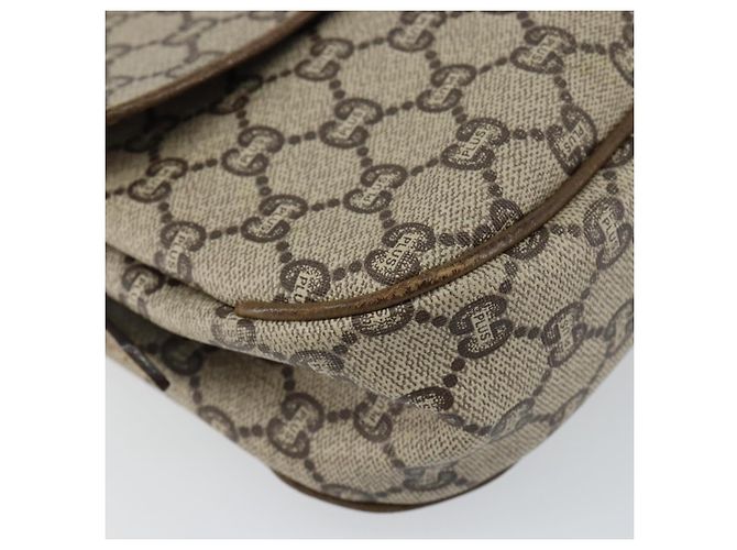 Borsa a Spalla in Tela GG PLUS Gucci in Pelle PVC Beige Auth th6415 - vista 14