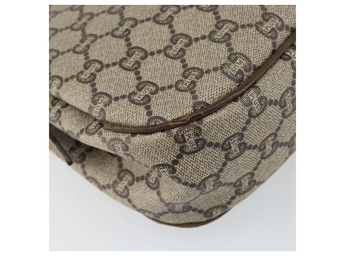 Borsa a Spalla in Tela GG PLUS Gucci in Pelle PVC Beige Auth th6415 - vista 16