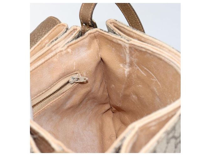 Borsa a Spalla in Tela GG PLUS Gucci in Pelle PVC Beige Auth th6415 - vista 19