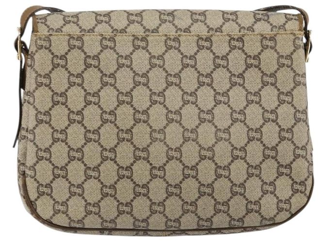 Borsa a Spalla in Tela GG PLUS Gucci in Pelle PVC Beige Auth th6415 - vista 2