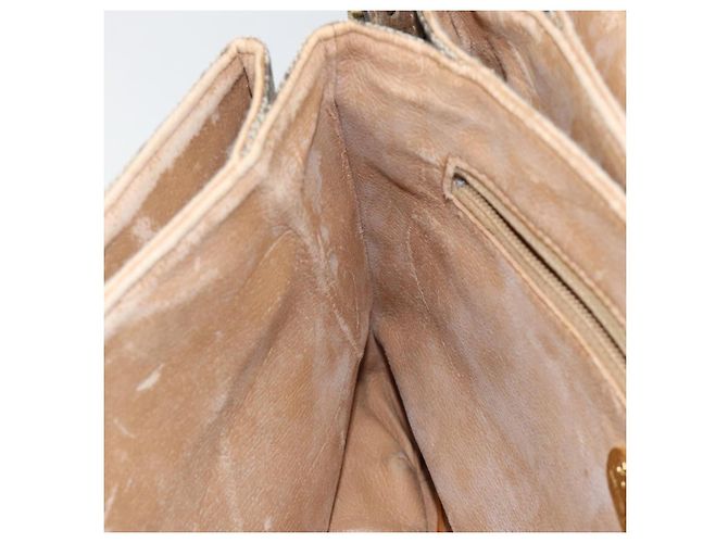 Borsa a Spalla in Tela GG PLUS Gucci in Pelle PVC Beige Auth th6415 - vista 20