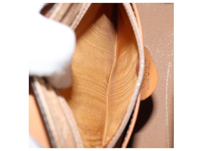 Céline Borsa a mano in tela Macadam CELINE in pelle PVC marrone oro Auth ar13796 D'oro - vista 22