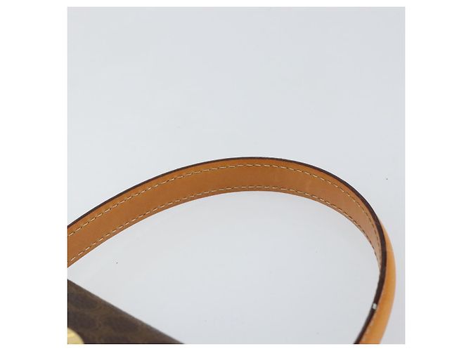 Céline Borsa a mano in tela Macadam CELINE in pelle PVC marrone oro Auth ar13796 D'oro - vista 8