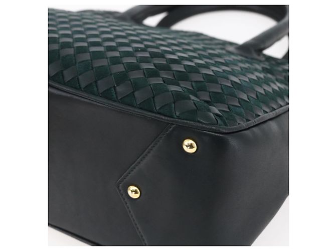 BALLY Borsa a mano in pelle verde oro Auth BA8440 D'oro - vista 16